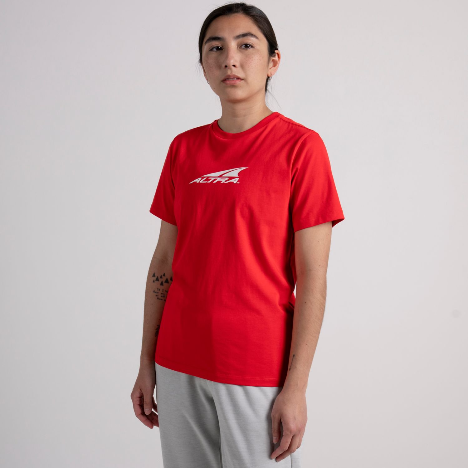 Camiseta Altra Everyday Recycled Mujer Rojas | Costa Rica-98034269